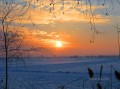 Sunset in south of China in winter realistic original